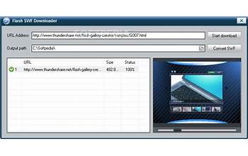 ThunderSoft Flash to AVI Converter screenshot #0