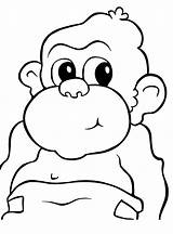 Monkey Coloring Pages Kids Printable Animal 2189 2963 Posted Size May sketch template