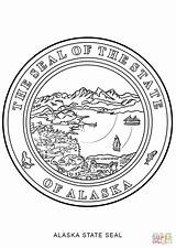 Alaska Seal State Coloring Pages Printable Drawing Original Categories sketch template