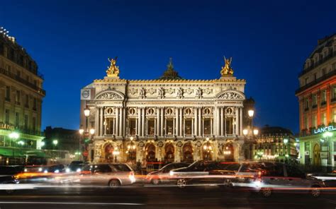 Paris Opera Night France Hd Widescreen Wallpapers San