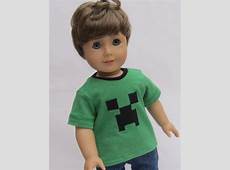 American Girl Boy Doll Clothes Creeper Minecraft by Minipparel
