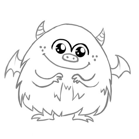 cute  scary monster coloring pages  coloring