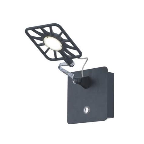 searchlight  bk led xw black wall light enfield electrical