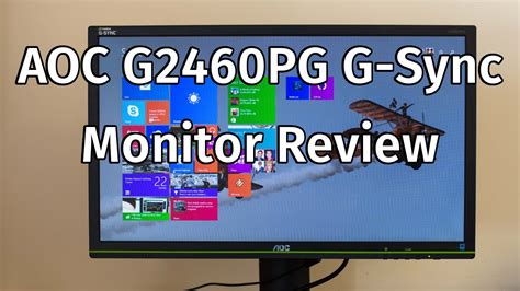 aoc gpg  sync monitor review youtube