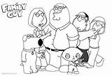 Guy Family Coloring Pages Characters Line Printable Color Print Kids sketch template