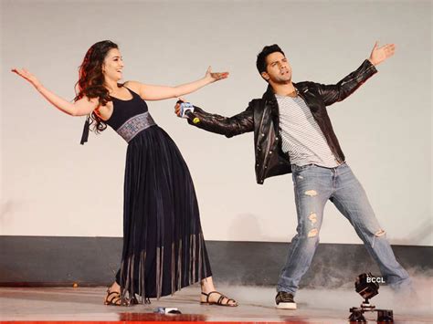 Varun Dhawan And Kriti Sanon Perform During The Song Launch Of Film