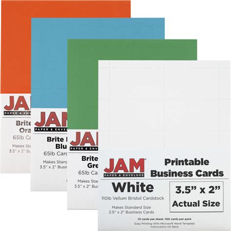 printable business card template printable card