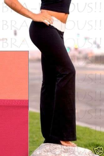 New Victoria Secret Fitandflare Yoga Pant Foldover S Pink