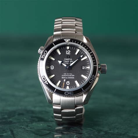 omega seamaster professional mft planet ocean chronometer wristwatch  mm