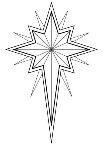 christmas star coloring page  printable coloring pages