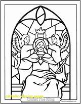 Coloring Christ King Pages Catholic Jesus Stained Glass Kindergarten Saints Printable Kings Holy Saintanneshelper Roman Confirmation Reign Colouring Print Sheet sketch template