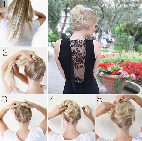love  hairstyle messy french roll