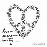 Peace Canaryjane sketch template