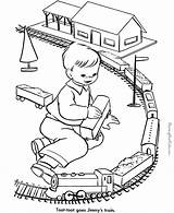 Train Coloring Toy Pages Trains Color Printable Kids Print Sheets sketch template