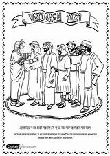 Coloring Pages Jacob His Parshat Sons Kids Twelve Blesses Torah Vayigash Printable Print Click Challah Balak Template sketch template