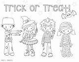 Halloween Coloring Pages Cute Colouring Printable Sheets Printables Kids Adults Trick Treat Print Little Color Crayola Sheet Costume Happy Kawaii sketch template