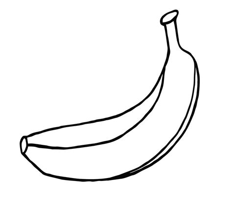 printable banana coloring pages