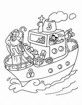 Sinterklaas Stoomboot Boot Sint Piet Plaatje Animaatjes Plaatjes Pakjesboot Nicholas Knutselen Hetkinderhuis Naar sketch template