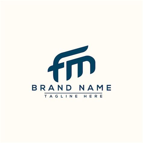 premium vector fm logo design template vector graphic branding element