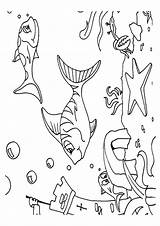 Coloring Ocean Pages Books Colouring sketch template