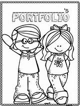 Portfolio Cover Pages Preschool Kindergarten English Learning Covers Freebie Coloring School Writing Books Pre Teachers Choose Board Book Notebook sketch template
