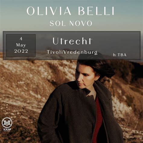 Bandsintown Olivia Belli Ingressos Tivoli Vredenburg 4 De Maio De 2022