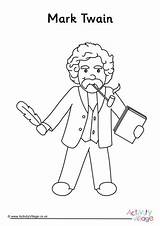 Twain Mark Colouring Pages Become Member Log Famous Village Activity Explore sketch template