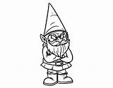 Gnome Grumpy Coloring Coloringcrew sketch template