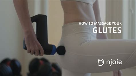 How To Massage Your Glutes Using A Percussion Massage Gun Youtube