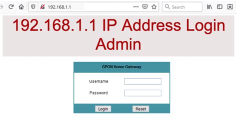 192 168 1 1 ip address login admin and routers using it 2021