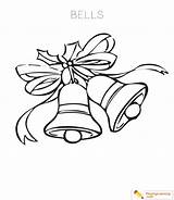 Christmas Bell Coloring sketch template