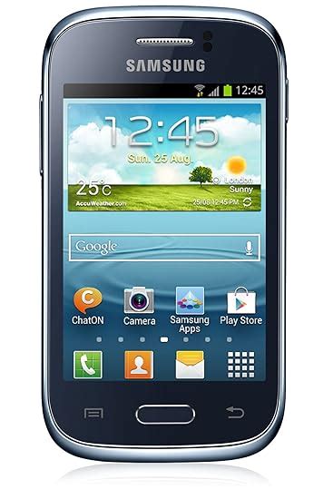 amazoncom samsung galaxy young sl unlocked gsm cell phone deep blue android quadband cell