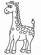 Kids Giraffe Coloring Printable Cute Clipartbest Clipart Color sketch template