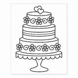 Tiered Cakes Hochzeitstorte Ausmalbild Zazzle Ausdrucken sketch template
