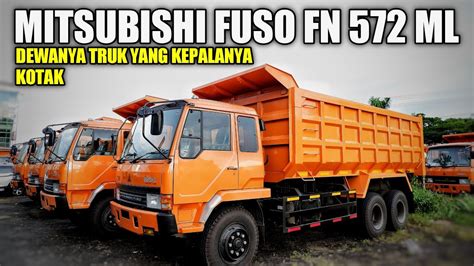 review mitsubishi fuso fn  ml  dump truck  youtube