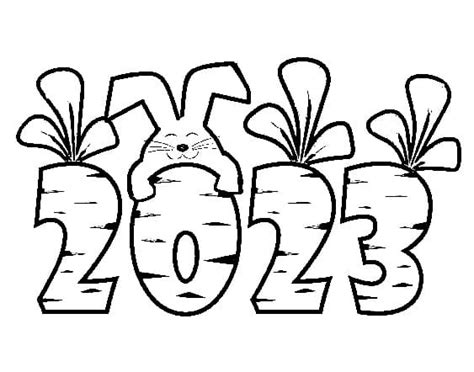 happy  year  coloring pages  printable coloring pages  kids