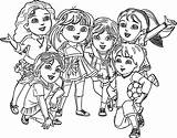 Coloring Pages Dora Friends Marble Printable Anita Auf Getcolorings sketch template