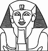 Ancient Coloring Egypt Statue Smile Wecoloringpage Egyptian Pages sketch template