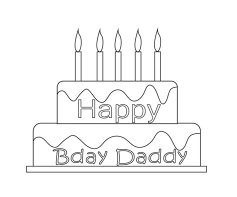 happy birthday dad coloring pages  printable coloring pages