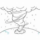 Hurricane Draw Drawing Step Easy Line sketch template