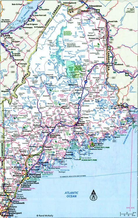 maine interstate highways map     road map state county numbers