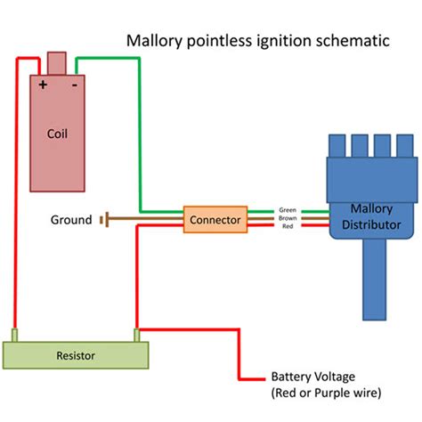 mallory magnetic breakerless wiring diagram