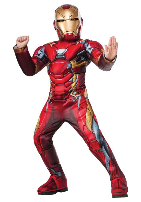 boys elite civil war iron man costume