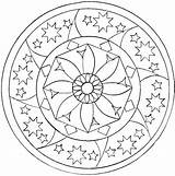 Mandala Star Coloring Pages Printable Getcolorings sketch template