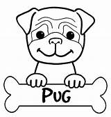 Pug Pugs Bestcoloringpagesforkids sketch template