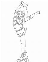 Coloring Pages Cheerleading Cheer Cheerleader Print Girls Sheets Kids Stunts Printable Color Dance Cheerleaders Camp Nicole Gymnastics Little Colouring Sports sketch template