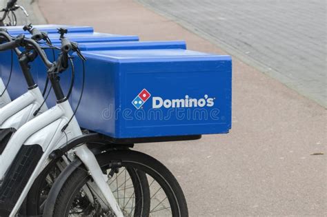domino  pizza bicycle  amsterdam  netherlands    editorial photography image