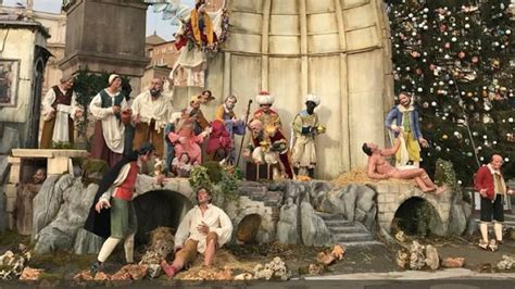vatican nativity naked man in rome display sets off