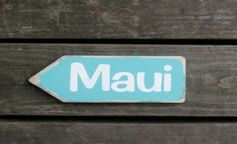maui sign beach sign hawaii sign coastal sign  relativelystable