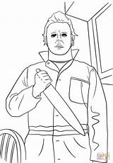 Myers Coloring sketch template
